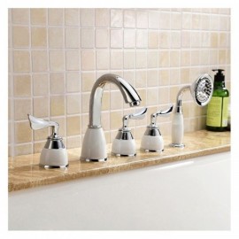 5 Hole Bathtub Faucet Gold/Antique/Chrome