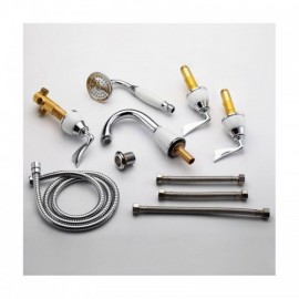 5 Hole Bathtub Faucet Gold/Antique/Chrome