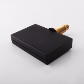 Bathtub Faucet With Chrome/Black Led Handshower Contemporary Wall Mounted