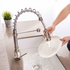 Brushed Brass Kitchen Mixer