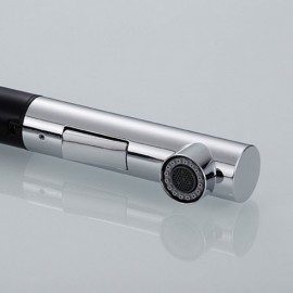 Brass Kitchen Mixer 2 Black Spouts