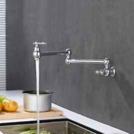 Brass Kitchen Mixer H17.8Cm 2 Models Rotating Foldable