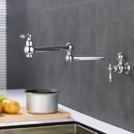 Brass Kitchen Mixer H17.8Cm 2 Models Rotating Foldable