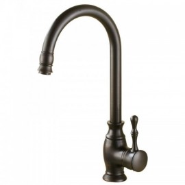 Brass Kitchen Mixer H36Cm Black Orb