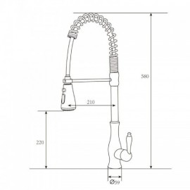 Kitchen Mixer With Brass Spray 4 Models