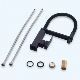 Brass Kitchen Mixer Black