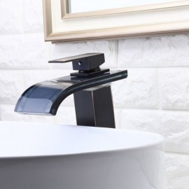 Cassade Brass Glass Basin Mixer 2 Models For Bathroom