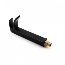 Black Orb Solid Brass Waterfall Single Spout Lavatory Faucet Tall Style