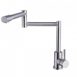 Pull-Down Kitchen Faucet In Brushed Nickel Stainless Steel