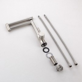 Pull-Down Kitchen Faucet In Brushed Nickel Stainless Steel