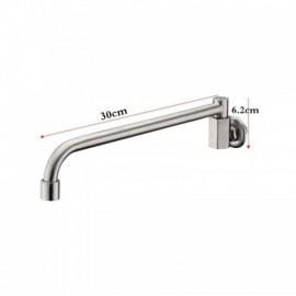 Wall-Mounted Cold Water Kitchen Faucet In Brushed 304 Stainless Steel