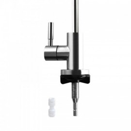 Single Hole Kitchen Faucet Brushed Stainless Steel Water Filter