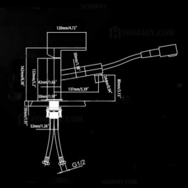 Modern Chrome Basin Mixer With Hand Shower