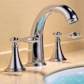 3 Hole 2 Handle Waterfall Basin Faucet 4 Models