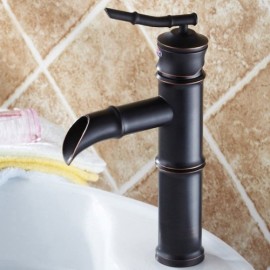 Bamboo Shape Single Hole Single Handle Basin Faucet