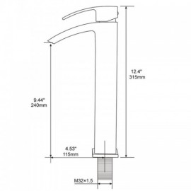 Chrome/Brushed Solid Brass Waterfall Faucet For Bathroom