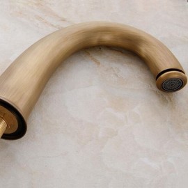 Bathtub Mixer With Brass Handshower 2 Handles 5 Holes 3 Models For Bathroom
