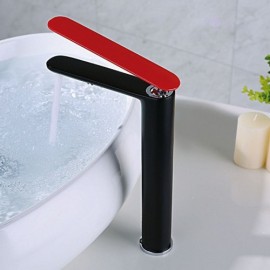 Brass Basin Mixer H26.4Cm 3 Colors For Bathroom