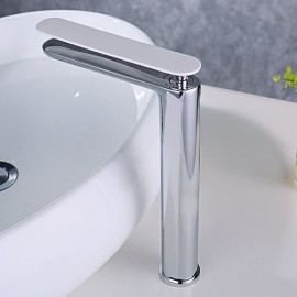 Brass Basin Mixer H26.4Cm 3 Colors For Bathroom