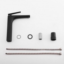 Brass Basin Mixer Black For Bathroom