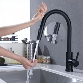 Kitchen Mixer With Spray Intelligent Touch Switch 304 Stainless Steel