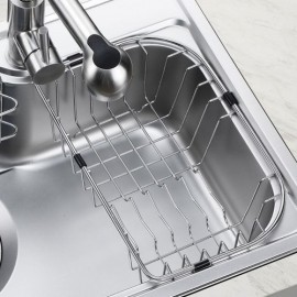 304 Stainless Steel Sink With Connecting Pipe Soap Dispenser Drain Basket*2