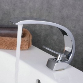 Chrome-Plated Brass Basin Mixer For Bathroom Toilets