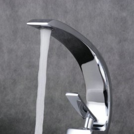Chrome-Plated Brass Basin Mixer For Bathroom Toilets
