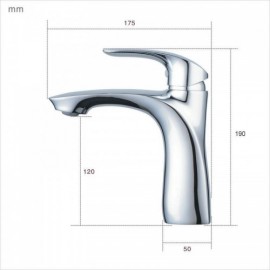 Brass Sink Faucet Chrome For Bathroom