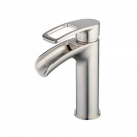 Brushed Stainless Steel Basin Faucet For Bathroom