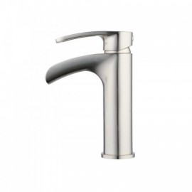 Brushed Stainless Steel Basin Faucet For Bathroom