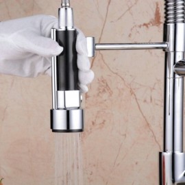 Kitchen Mixer With Brass Spray Chrome