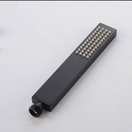 Black Recessed Waterfall Shower Faucet With Wall-Mounted Shower Head For Bathroom