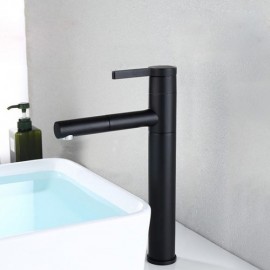 Shower Faucet With Black Sprayer Cooking Paint Cold Hot Water