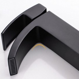 Black Basin Faucet Baking Paint Cold Hot Water For Bathroom