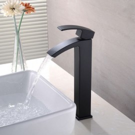 Modern Sink Faucet Matte Black Paint In Copper