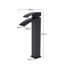 Modern Sink Faucet Matte Black Paint In Copper