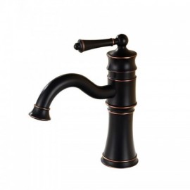 Copper Sink Faucet Cold Water Black Paint For Bathroom