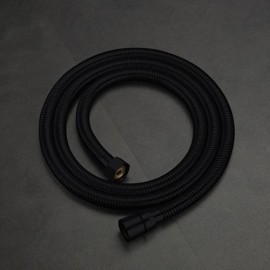 Recessed Shower Faucet With Mixer Hand Shower Black Paint For Bathroom