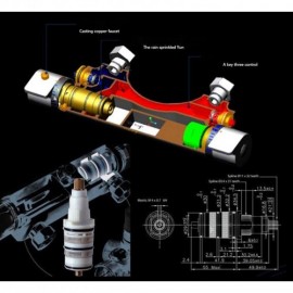 Chrome Brass Shower Faucet With Hand Shower For Modern Bathroom
