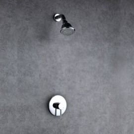 Chrome Concealed Shower Faucet For Bathroom