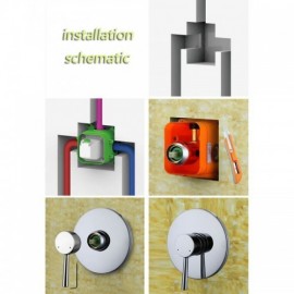 Chrome Concealed Shower Faucet For Bathroom