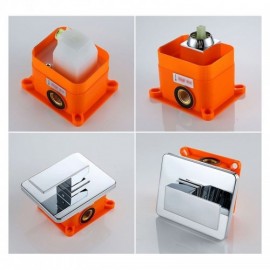 Recessed Chrome Shower Faucet For Bathroom