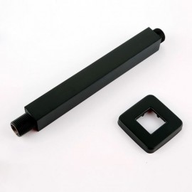 Shower Faucet With Black Copper Recessed Shower Head For Bathroom