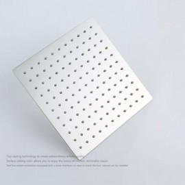 Shower Faucet With Recessed Chrome-Plated Copper Shower Head For Bathroom