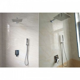 Shower Faucet With Recessed Chrome-Plated Copper Faucet For Bathroom