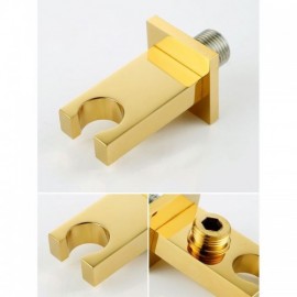 Shower Faucet With Recessed Gold Copper Faucet For Bathroom