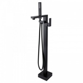 Bathtub Faucet With Brass Handshower Black Mixer For Bathroom