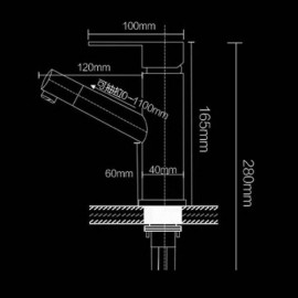 Faucet With Spray Chrome-Plated Brass