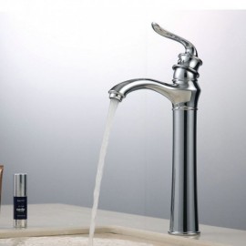 Chrome Brass Basin Faucet For Bathroom